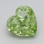 1.50 Ct. Fancy Vivid  Green Heart Lab Grown Diamond