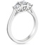 Platinum Petite Three Stone Trellis Diamond Ring (1/3 ct. tw.), smallside view