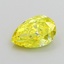 1.02 Ct. Fancy Intense None Yellow Pear Lab Grown Diamond
