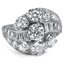Retro Diamond Cocktail Ring