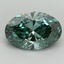 2.00 Ct. Fancy Vivid Green Oval Lab Grown Diamond