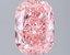 2.04 Ct. Fancy Vivid Pink Cushion Lab Grown Diamond