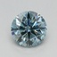 0.56 Ct. Fancy Vivid Blue Round Lab Grown Diamond