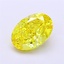 1.77 Ct. Fancy Vivid Yellow Oval Lab Grown Diamond