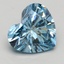 2.20 Ct. Fancy Vivid Blue Heart Lab Grown Diamond