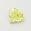 0.58 Ct. Fancy Yellow Heart Lab Grown Diamond