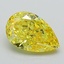 1.92 Ct. Fancy Vivid Yellow Pear Lab Grown Diamond