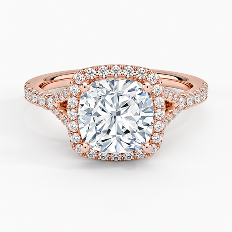 14K Rose Gold Joy Half-Coverage Diamond Ring