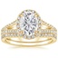 18KY Moissanite Fortuna Diamond Bridal Set (2/3 ct. tw.), smalltop view
