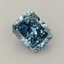 0.77 Ct. Fancy Vivid Blue Radiant Lab Grown Diamond