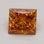 1.71 Ct. Fancy Vivid Orange Princess Lab Grown Diamond