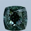 4.08 Ct. Fancy Vivid Green Cushion Lab Grown Diamond