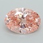 2.93 Ct. Fancy Vivid  Pink Oval Lab Grown Diamond