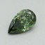 0.51 Ct. Fancy Vivid Pacific Green Pear Lab Grown Diamond