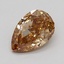0.50 Ct. Fancy  Brown Pear Lab Grown Diamond