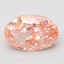 10.08 Ct. Fancy Vivid Pink Oval Lab Grown Diamond