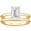 18KY Moissanite Hazel Bridal Set, smalltop view