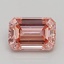 3.87 Ct. Fancy Intense  Pink Emerald Lab Grown Diamond