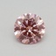 0.32 Ct. Fancy Vivid Pink Round Lab Grown Diamond