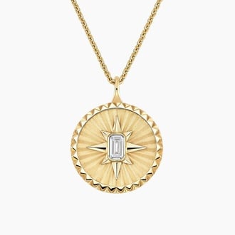 Star Lab Diamond Medallion Necklace