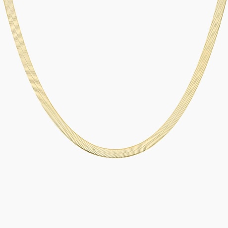 Dezi 16 Inch Gold Herringbone Necklace - Brilliant Earth