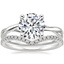 18K White Gold Grace Ring with Flair Diamond Ring (1/6 ct. tw.)