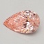0.60 Ct. Fancy Vivid Pink Pear Lab Grown Diamond