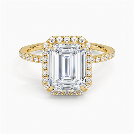 18K Yellow Gold Waverly Halo Diamond Ring (1/2 ct. tw.)