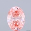1.80 Ct. Fancy Vivid Pink Oval Lab Grown Diamond