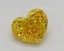 1.12 Ct. Fancy Vivid  Yellow Heart Lab Grown Diamond