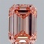 1.50 Ct. Fancy Intense Orange Pink Emerald Lab Grown Diamond