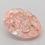 2.71 Ct. Fancy Vivid Pink Oval Lab Grown Diamond
