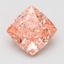 12.13 Ct. Fancy Vivid Pink Cushion Lab Grown Diamond