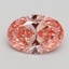 1.70 Ct. Fancy Vivid Pink Oval Lab Grown Diamond