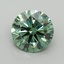 3.15 Ct. Fancy Vivid Green Round Lab Grown Diamond