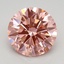 2.45 Ct. Fancy Vivid Pink Round Lab Grown Diamond