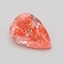 0.74 Ct. Fancy Vivid Pink Pear Lab Grown Diamond