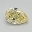 1.26 Ct. Fancy Intense Yellow Pear Lab Grown Diamond