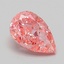 1.06 Ct. Fancy Vivid Pink Pear Lab Grown Diamond