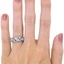 The Isa Ring, smallzoomed in top view on a hand