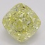3.02 Ct. Fancy Yellow Cushion Diamond