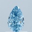 0.57 Ct. Fancy Vivid Blue Pear Lab Grown Diamond