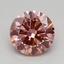 0.70 Ct. Fancy Vivid Pink Round Lab Grown Diamond