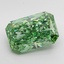 4.03 Ct. Fancy Vivid Green Radiant Lab Grown Diamond