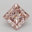 1.58 Ct. Fancy Intense Pink Princess Lab Grown Diamond