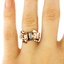 The Marianne Ring, smalltop view on a hand