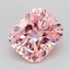 3.08 Ct. Fancy Intense Pink Cushion Lab Grown Diamond