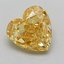 1.53 Ct. Fancy Intense  Yellow Heart Lab Grown Diamond