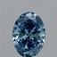 3.06 Ct. Fancy Vivid Blue Oval Lab Grown Diamond
