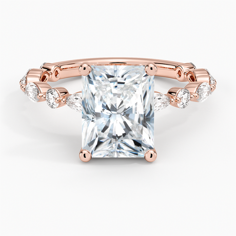 14K Rose Gold Versailles Three-Quarter Coverage Diamond Ring (1/2 ct. tw.)
